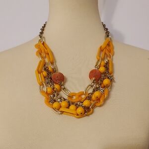 ‼️3 for $30‼️  Orange Multi-Layered Necklace